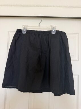 Sonderhaus Kiki Linen and Cotton Skirt in black - L